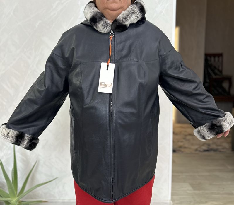 Кожаная женская куртка. Новая.