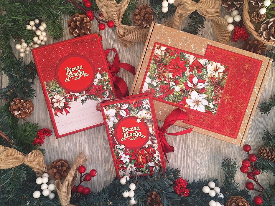 Коледни комплекти „Коледна магия в спомени и сладост“, ръчна изработка