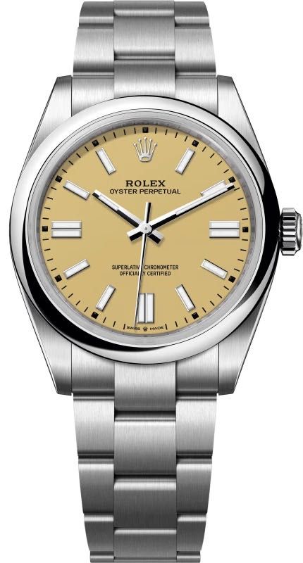 NEW Rolex Oyster Perpetual 41mm Steel 134300 Beige