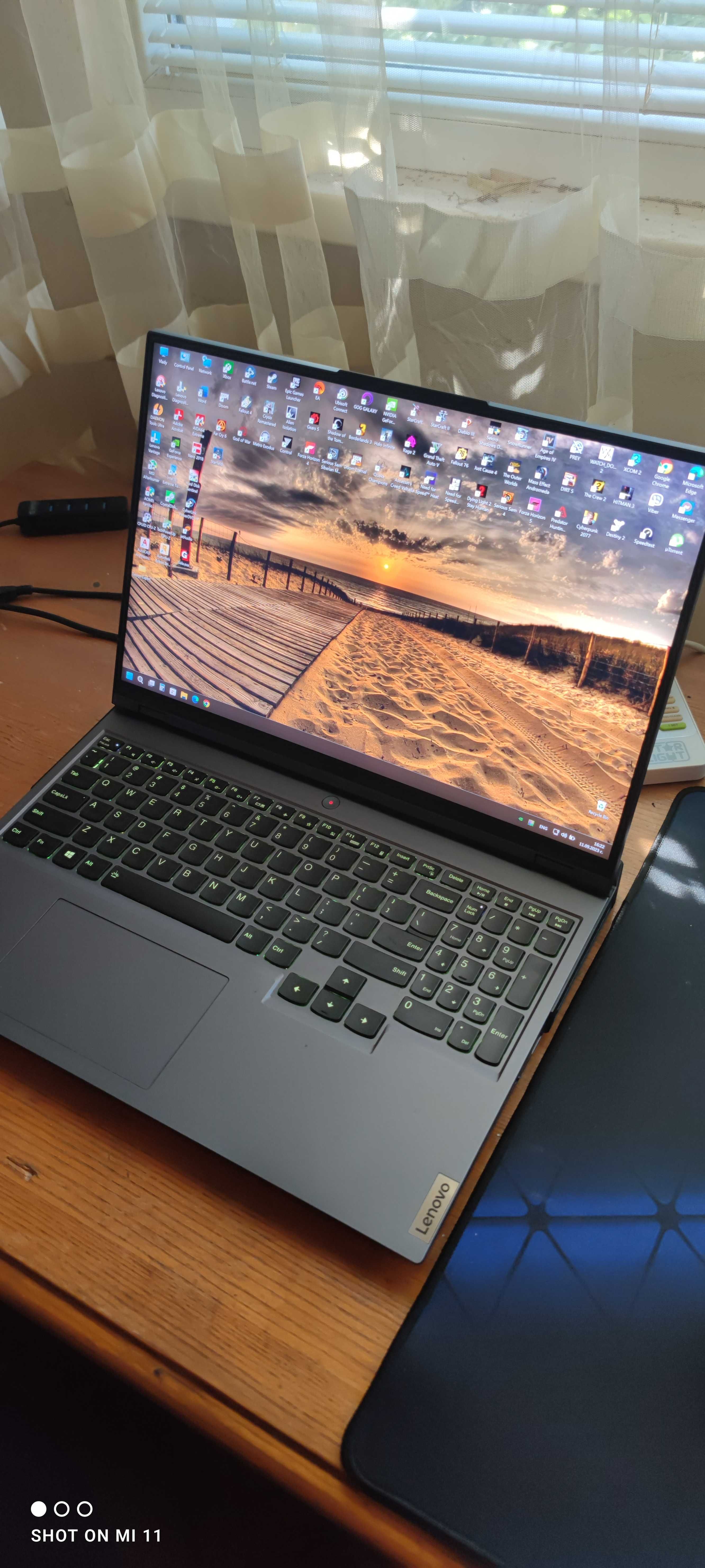 Лаптоп Gaming Lenovo Legion 5 Pro, Core i7, 3060, 16",RAM 64GB,4TB SSD