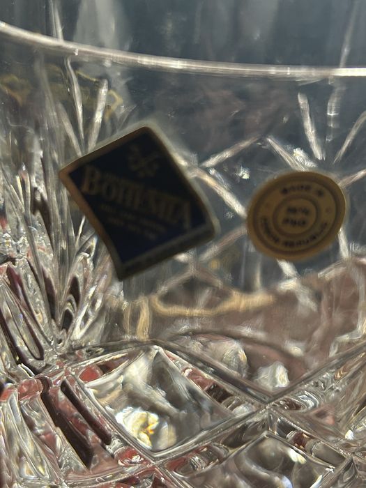 Set pahare cristal  Bohemia 24% Pb, noi, in cutia originala