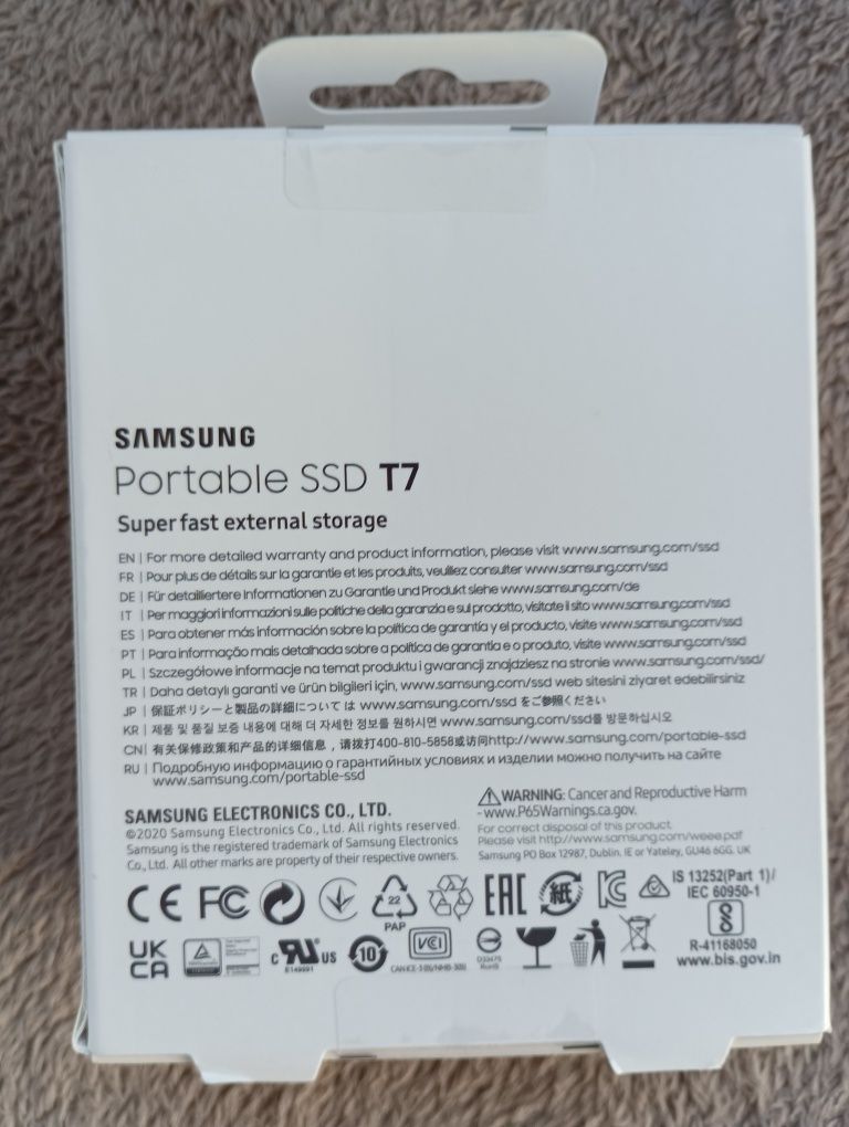 Hard Disk SSD Sigilat Samsung Portable T7 2TB