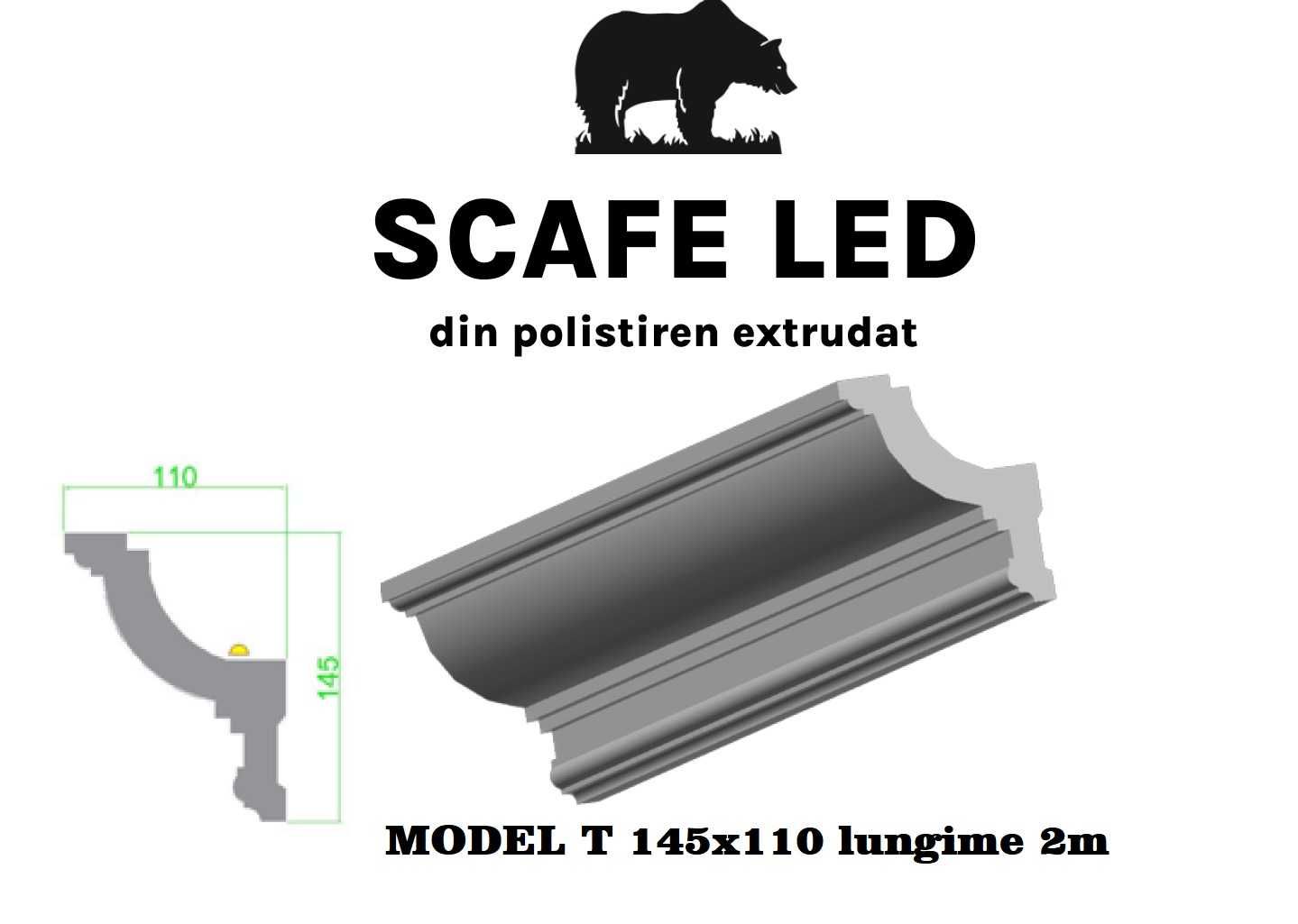 Scafe led, Masca galerie polistiren, Scafa decorativa led