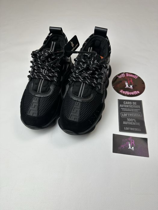 Versace chain reaction black , size 40 fit 40-41