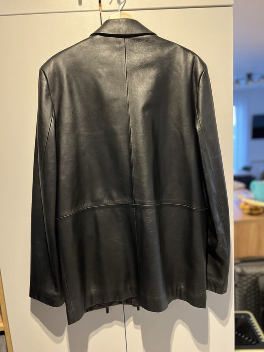 Луксозно мъжко кожено сако