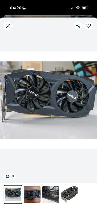 Видеокарта RX 580 4gb powercolor