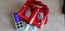Pedale pe rulmenti 321gr slim bicicleta Flat RACE 2.0 Albastru/ Rosu