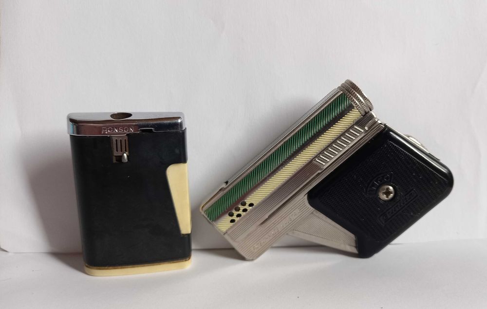 IMCO 6900 Gunlite, brichetă vintage, Austria + BONUS Brichetă Ronson