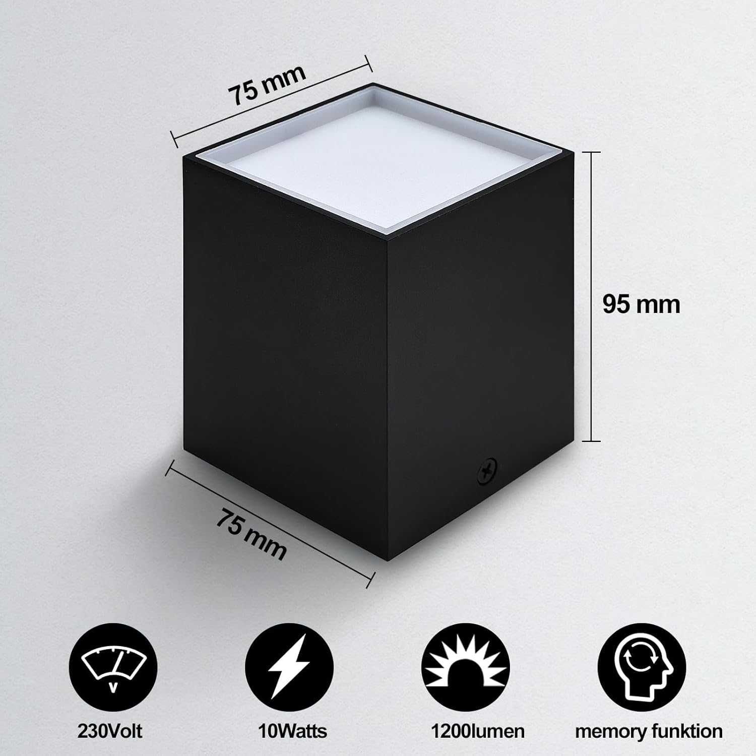 НОВ! LED спот за таван, лампа 10W, 3 светлини, 4 бр/к-кт