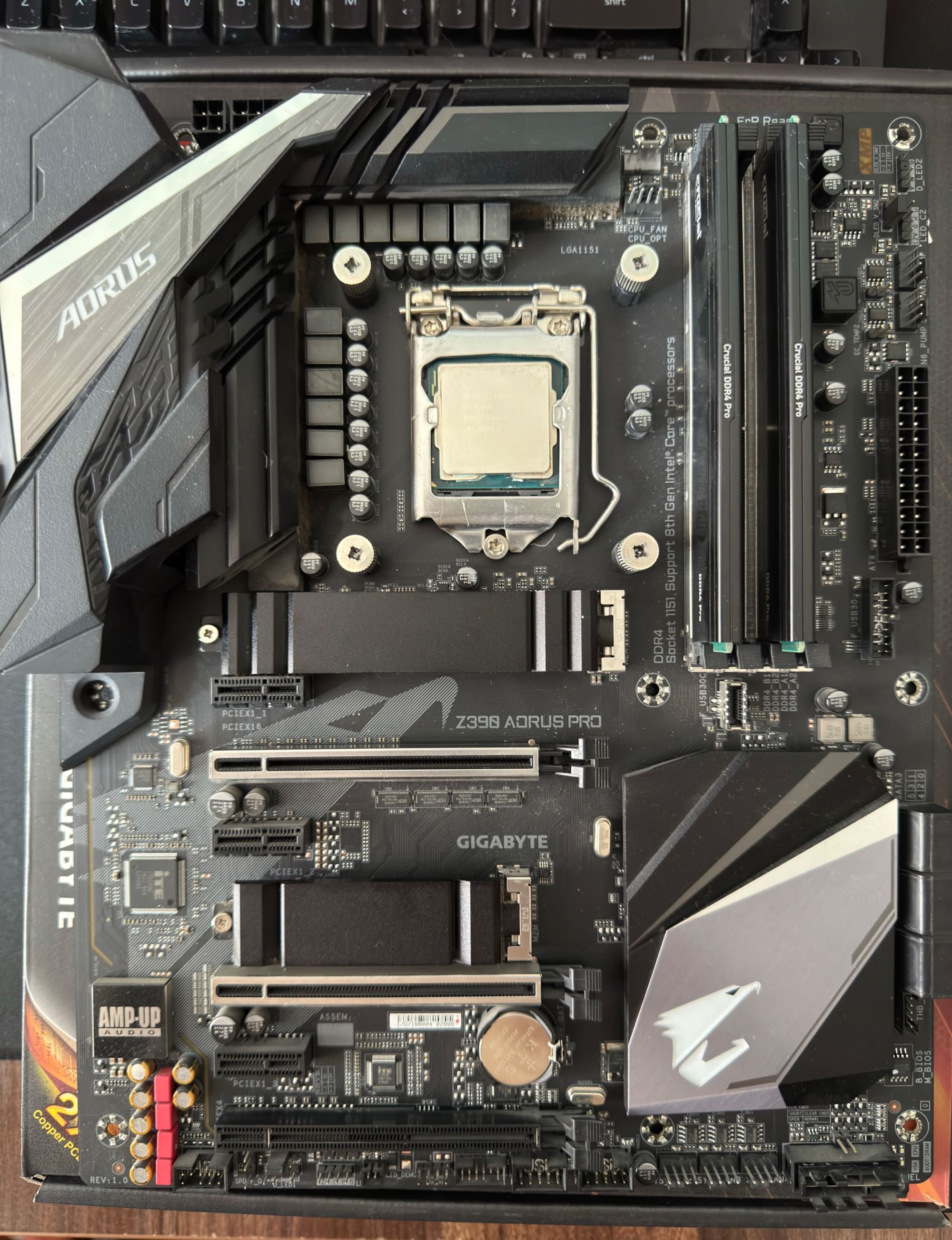 Продам комплект: Z390 Aorus Pro+i7-9700K+32GB DDR4 3200+DeepCool 360