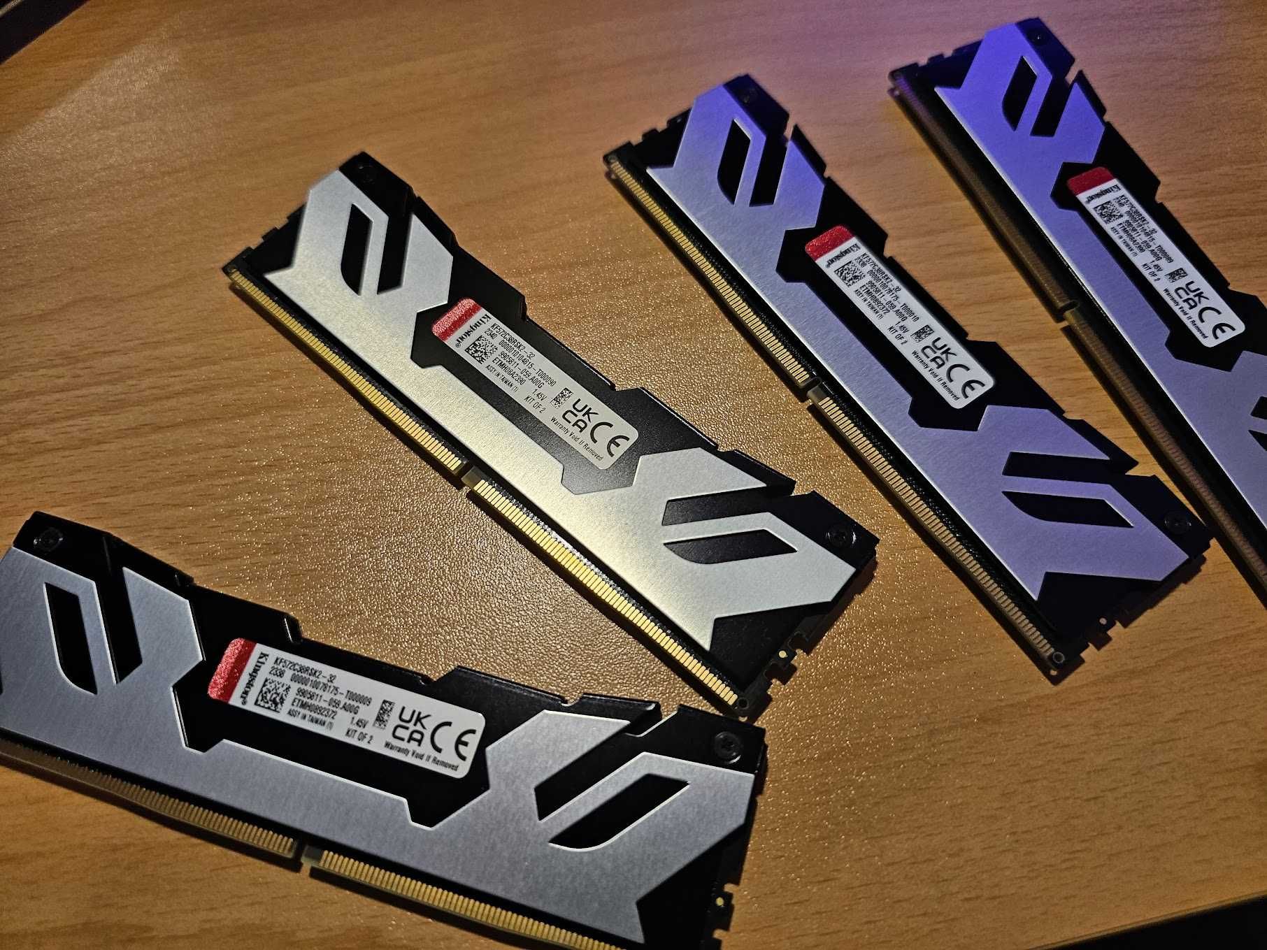 64GB - 4x16GB DDR5 рам памет Kingston Fury 7200 MTs Renegade edition