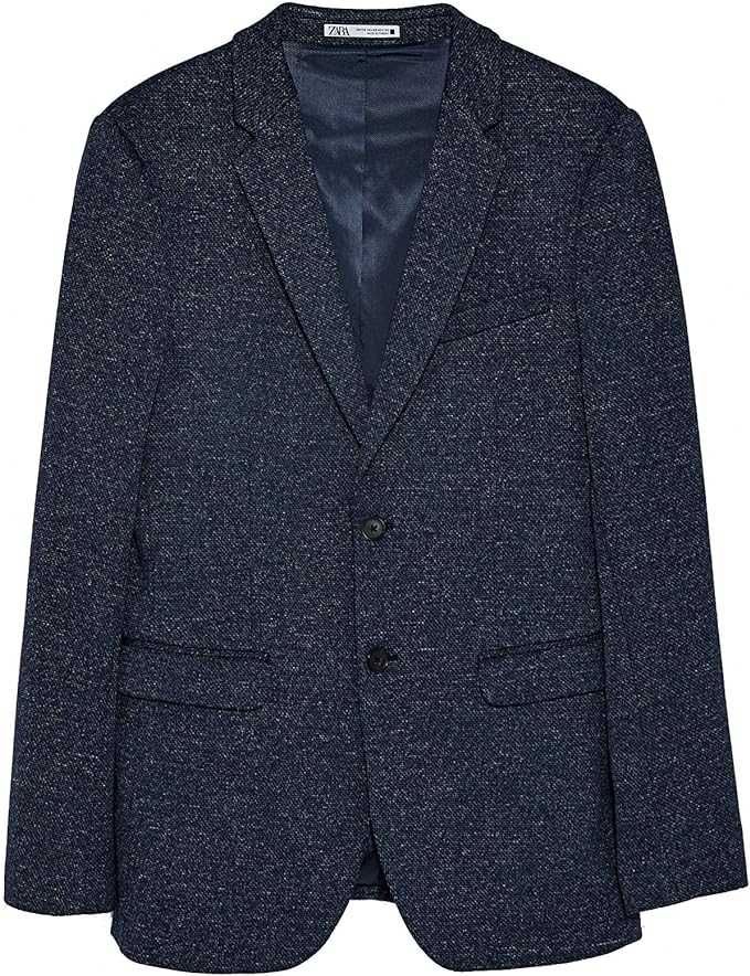 Костюм Zara Comfort Knit Textured Suit - чисто нови сако и панталон