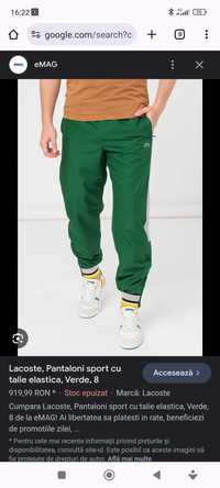 Pantaloni Lacoste sport