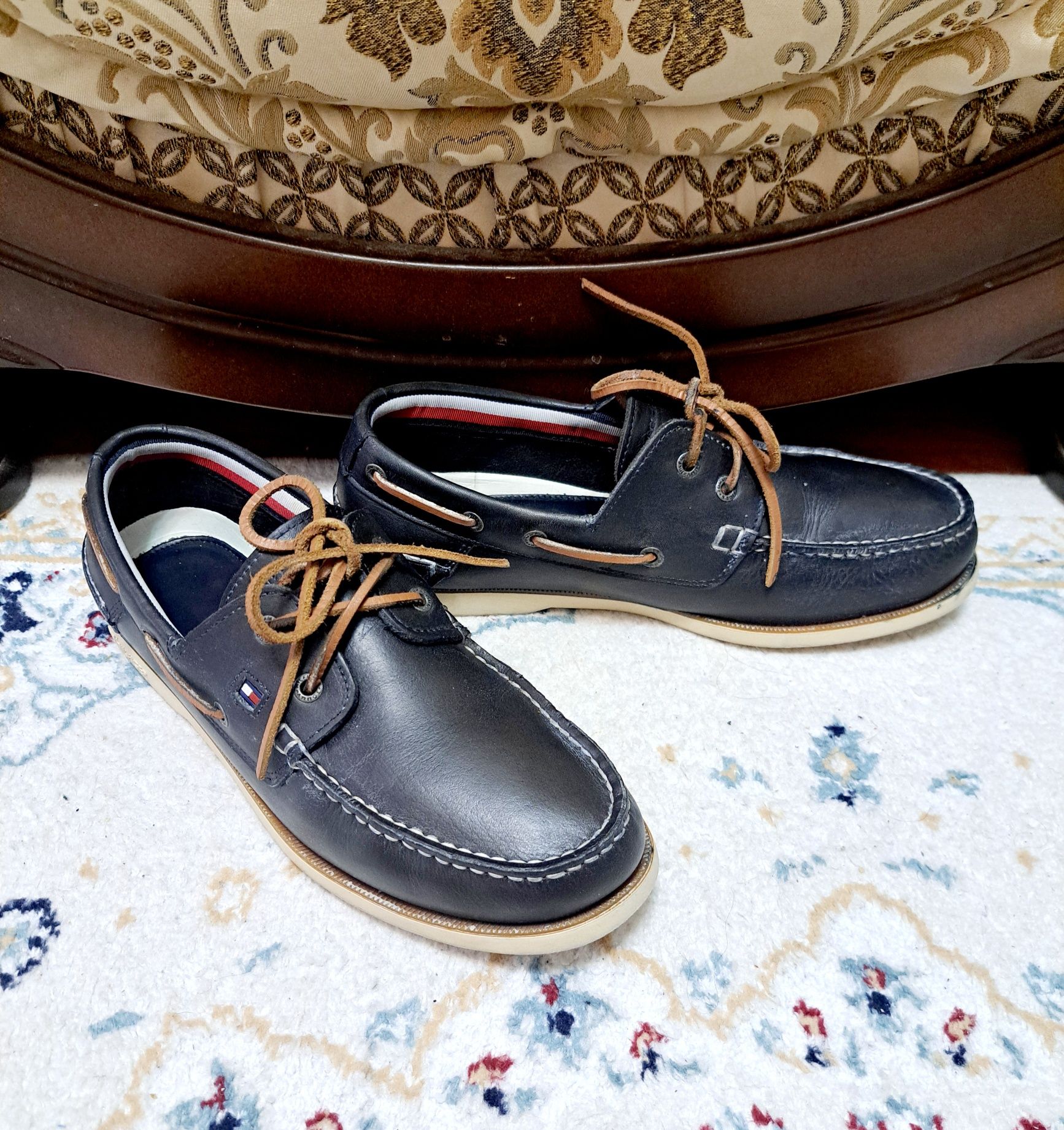 Мокасины Tommi Hilfiger, натуральная кожа, размер 42-42,5