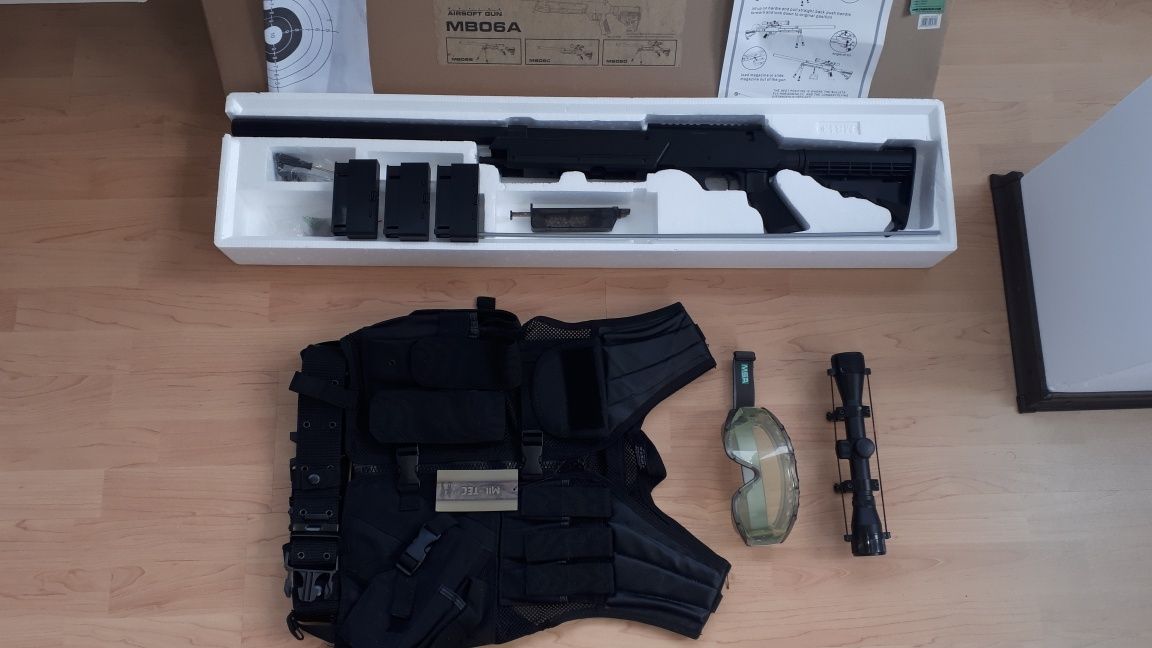 Vand pusca si echipament airsoft replica.