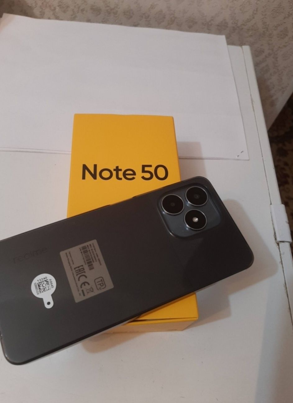 Realme Note 50 64гб черный новый с упаковой