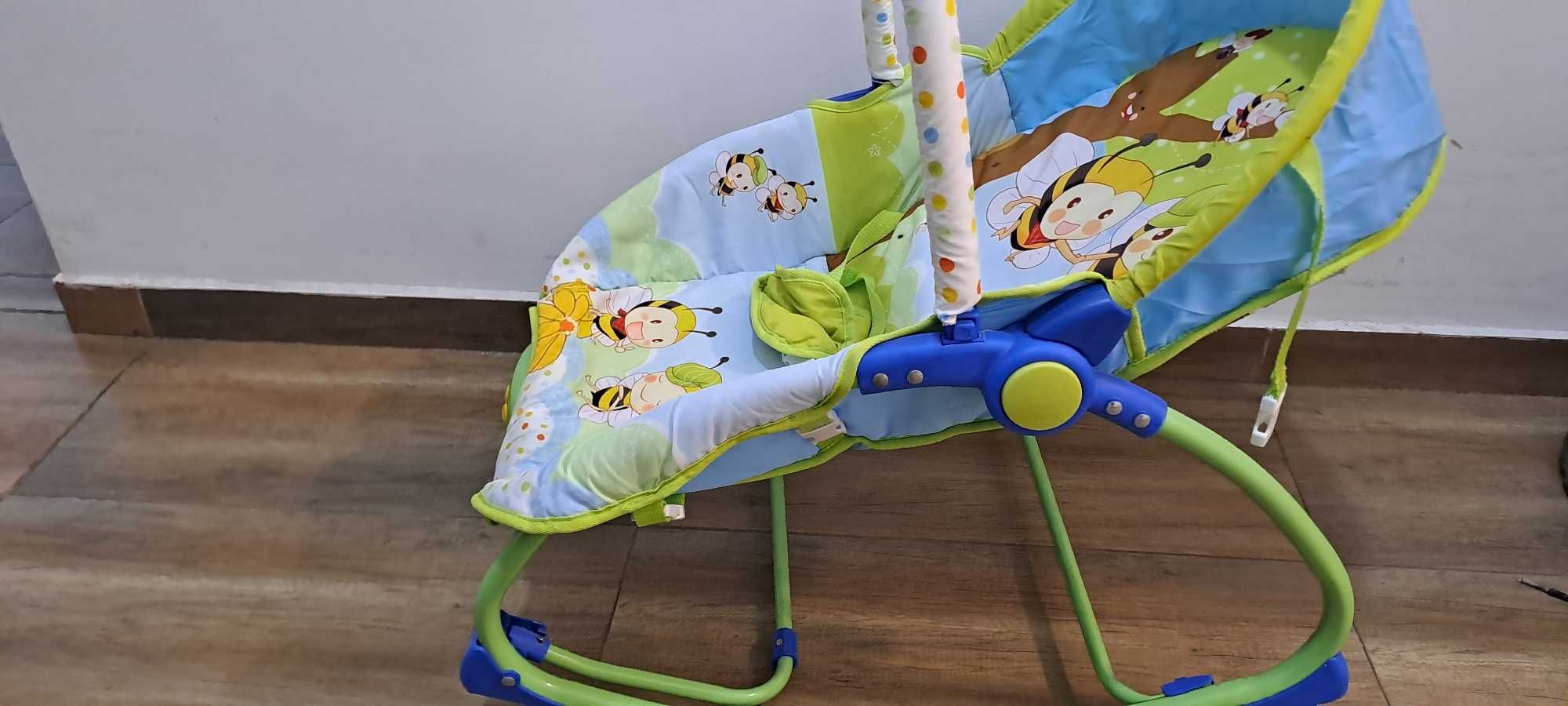 Шезлонг с вибрация музика и светлини