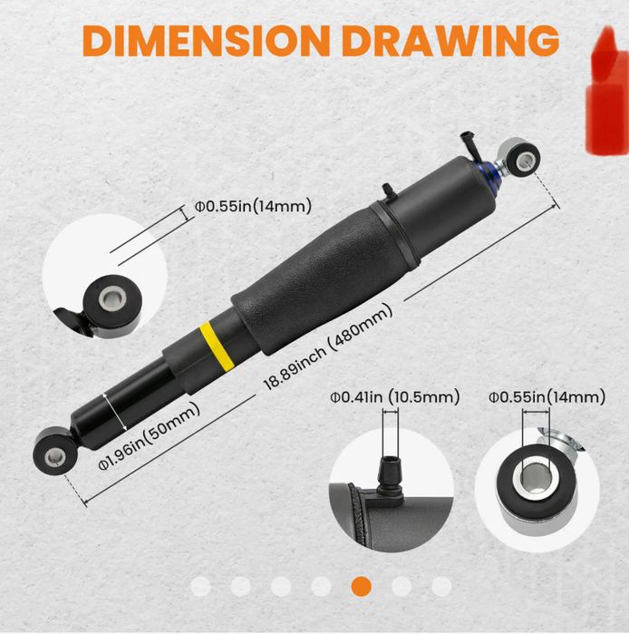 Задно въздушно окачване Chevrolet GMC Cadillac Escalade 2002-2014