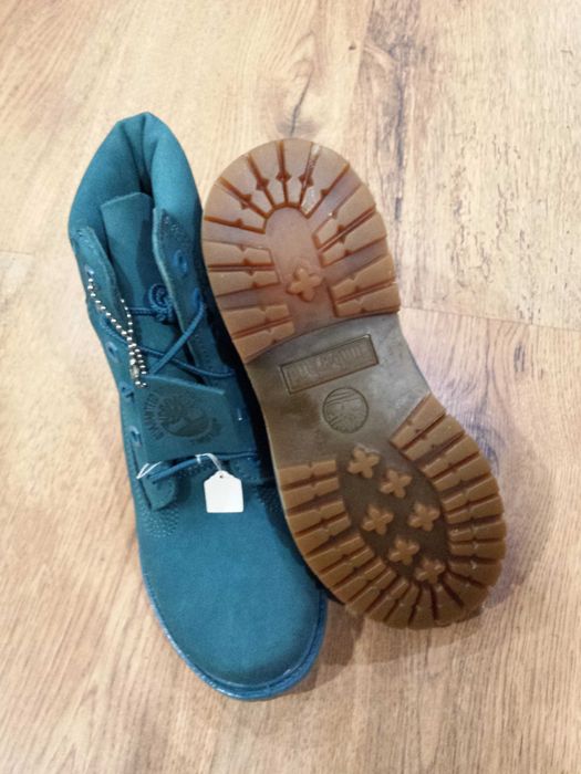 Bocanci TIMBERLAND originali noi piele waterproof turcoaz 39.5/42/45