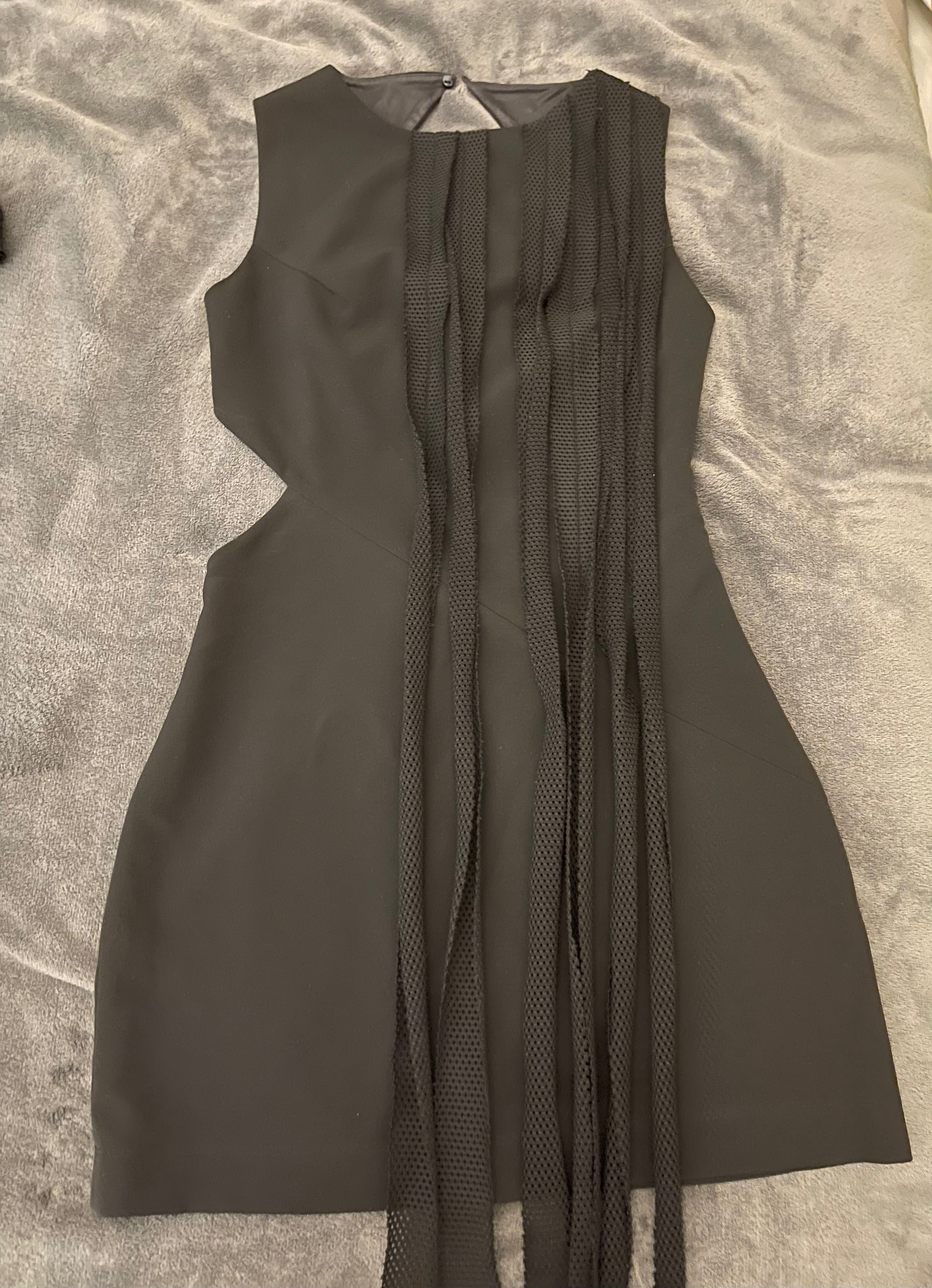 Черна къса официална рокля