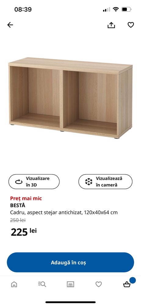 Vand corp depozitare Besta Ikea