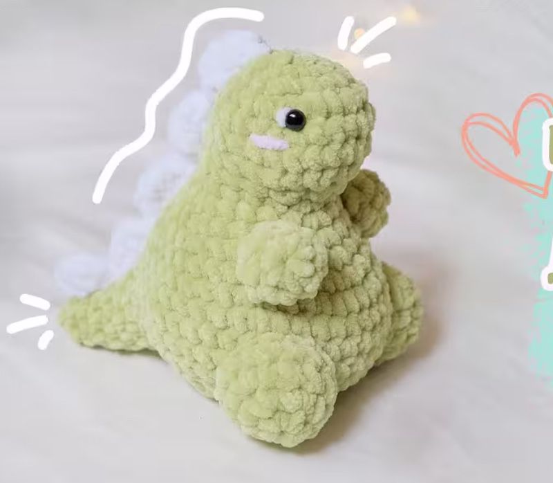 ручная работа,игрушка динозаврик