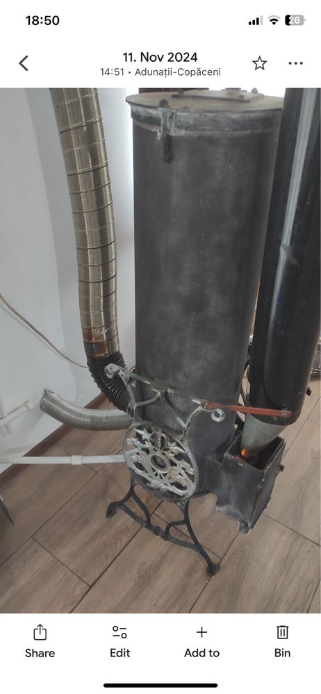 Soba racheta peleti lemne 15 Kw