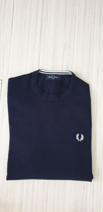 Fred Perry Wool/ Cotton  S НОВО!  ОРИГИНАЛ! Мъжки  Вълнен Пуловер!