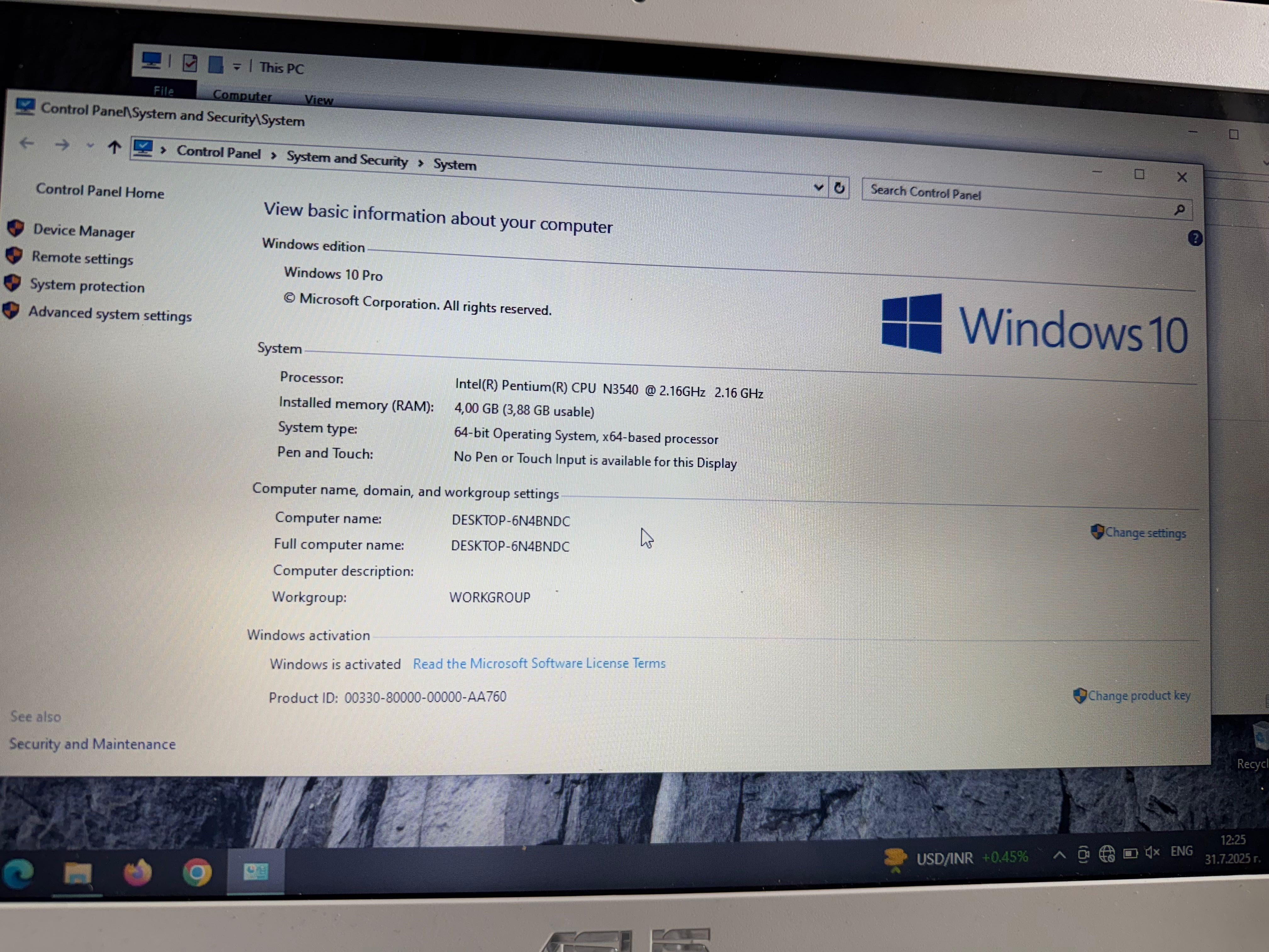 Лап топ ASUS  Notebook PC