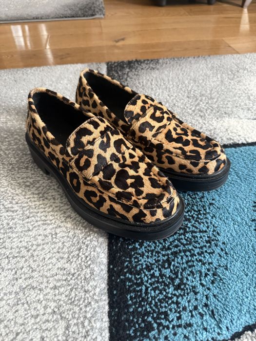 Pantofi Reserved Animal Print Loafers