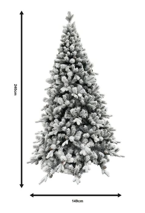 Brad de Craciun artificial cu efect de ninsoare
