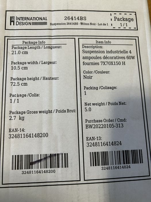 Pendul, Lustra Vintage 4 becuri led incluse