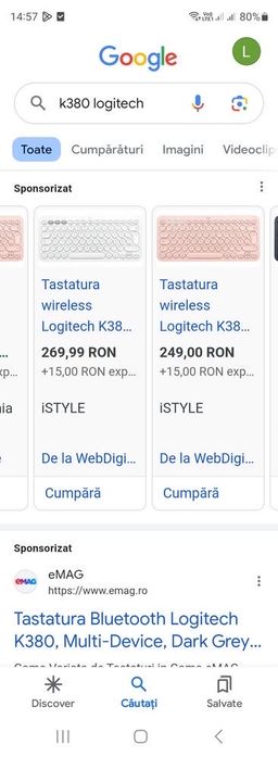 Tastatura logitech multi device  k380