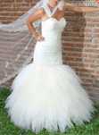 Rochie de mireasa, tip sirena unicat - casa de moda ELEGANCE