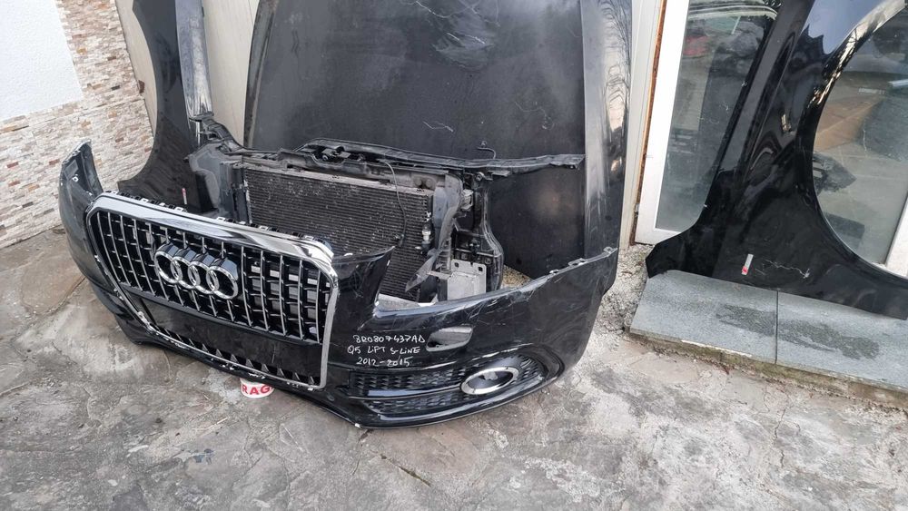 audi q5 bara fata capota aripa st si dr trager complet radiator etc
