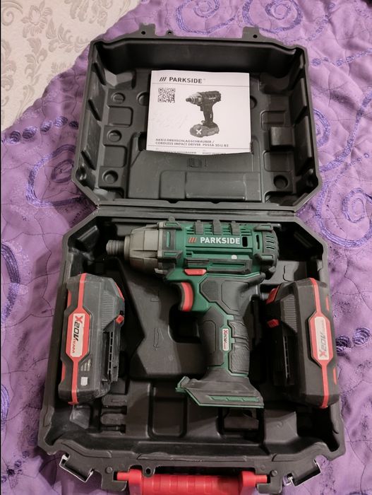 Parkside импакт ударен винтоверт 2х2ah