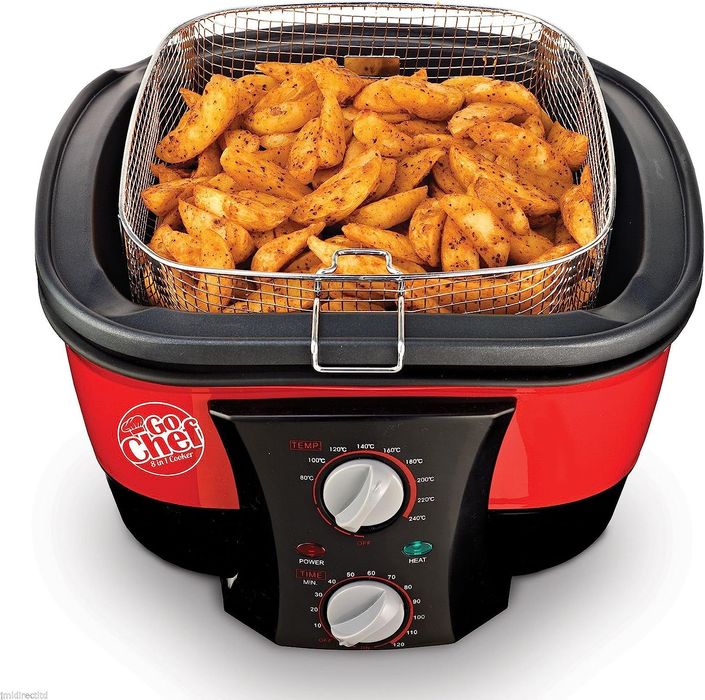 Aragaz multifuncțional antiaderent 8 în 1 GoChef cu carte de rețete GR