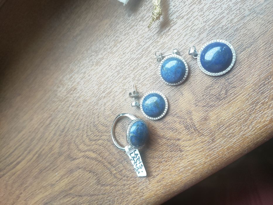 Set din argint de dama lapislazuli