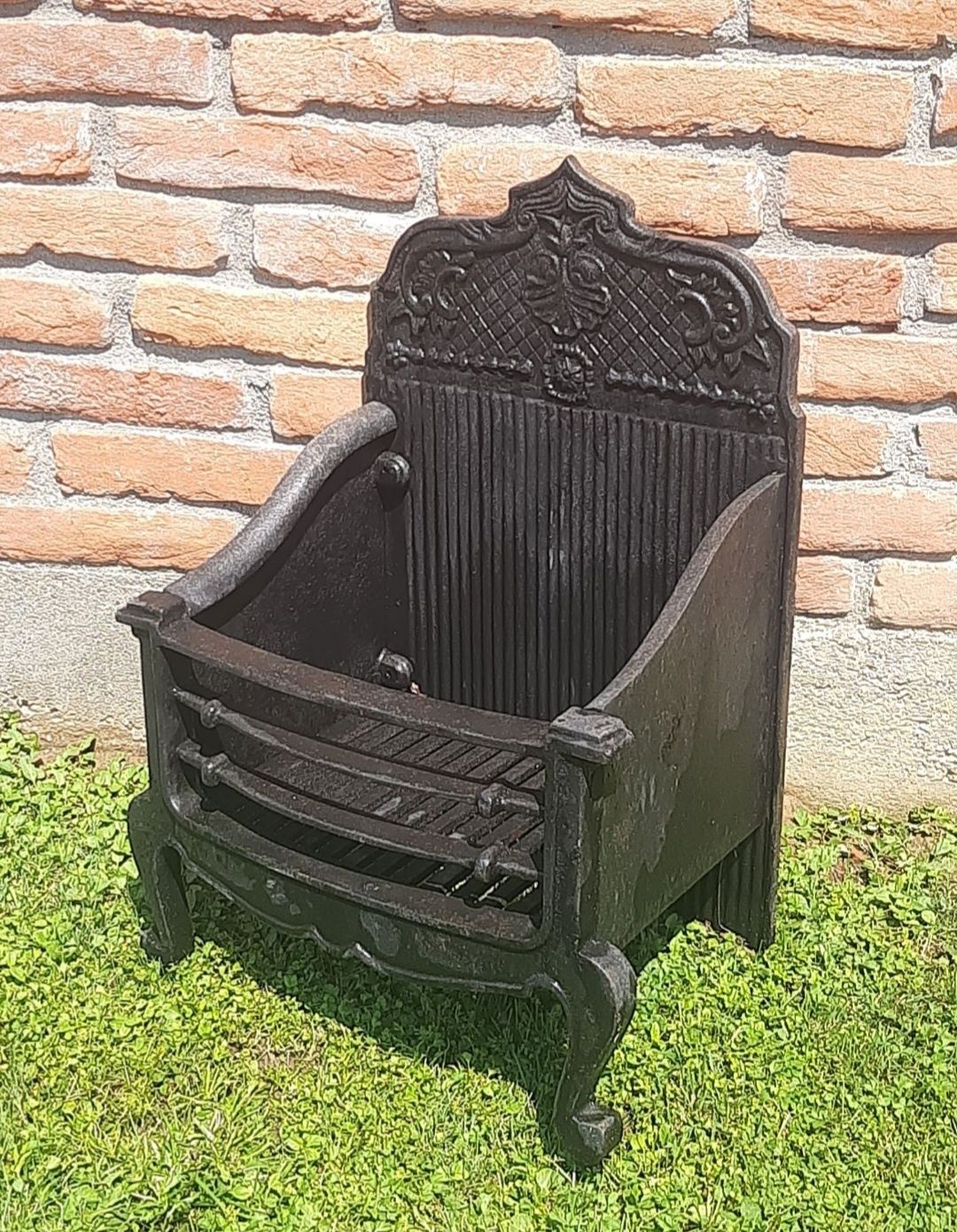Arzător semineu fontă.