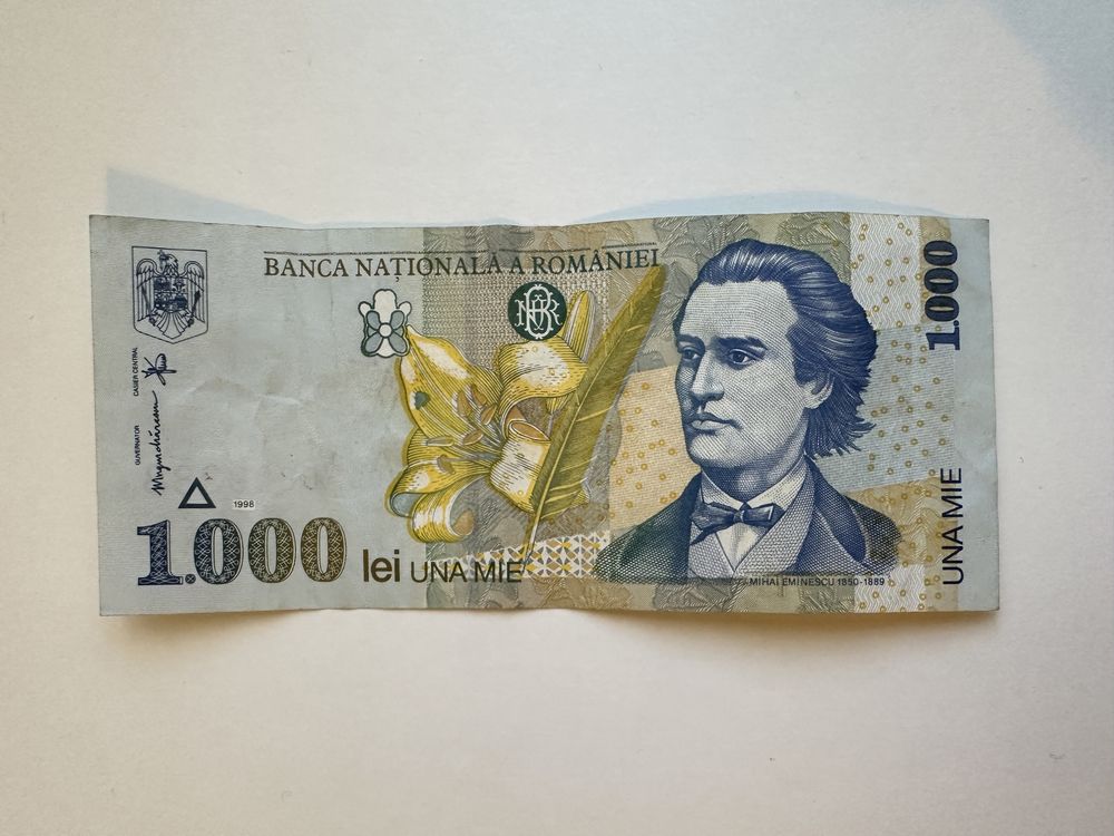 Bancnota 1000 lei, 1998