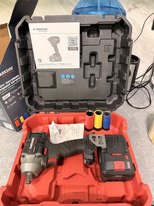 Ударен гайковерт 600 NM + Батерия 8ah Parkside Performance