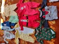 Зимен лот дрехи за новородено с коледни елементи