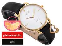 PIERRE CARDIN – Комплект часовник с диамант + колие и обеци нов кутия
