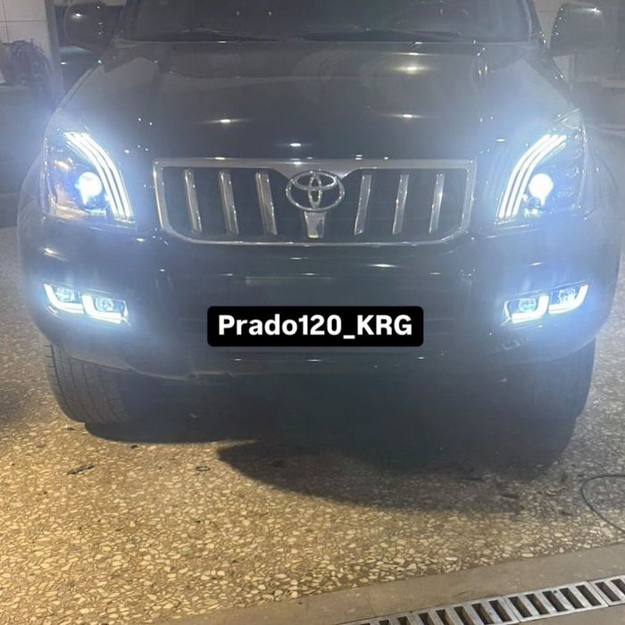 Противотуманки с двумя линзами Тойота Прадо 120 gx470