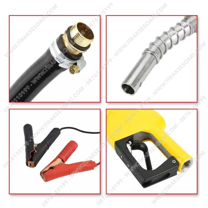 НОВА 12V Бензиноколонка, Помпа с брояч, Помпа за източване с пистолет