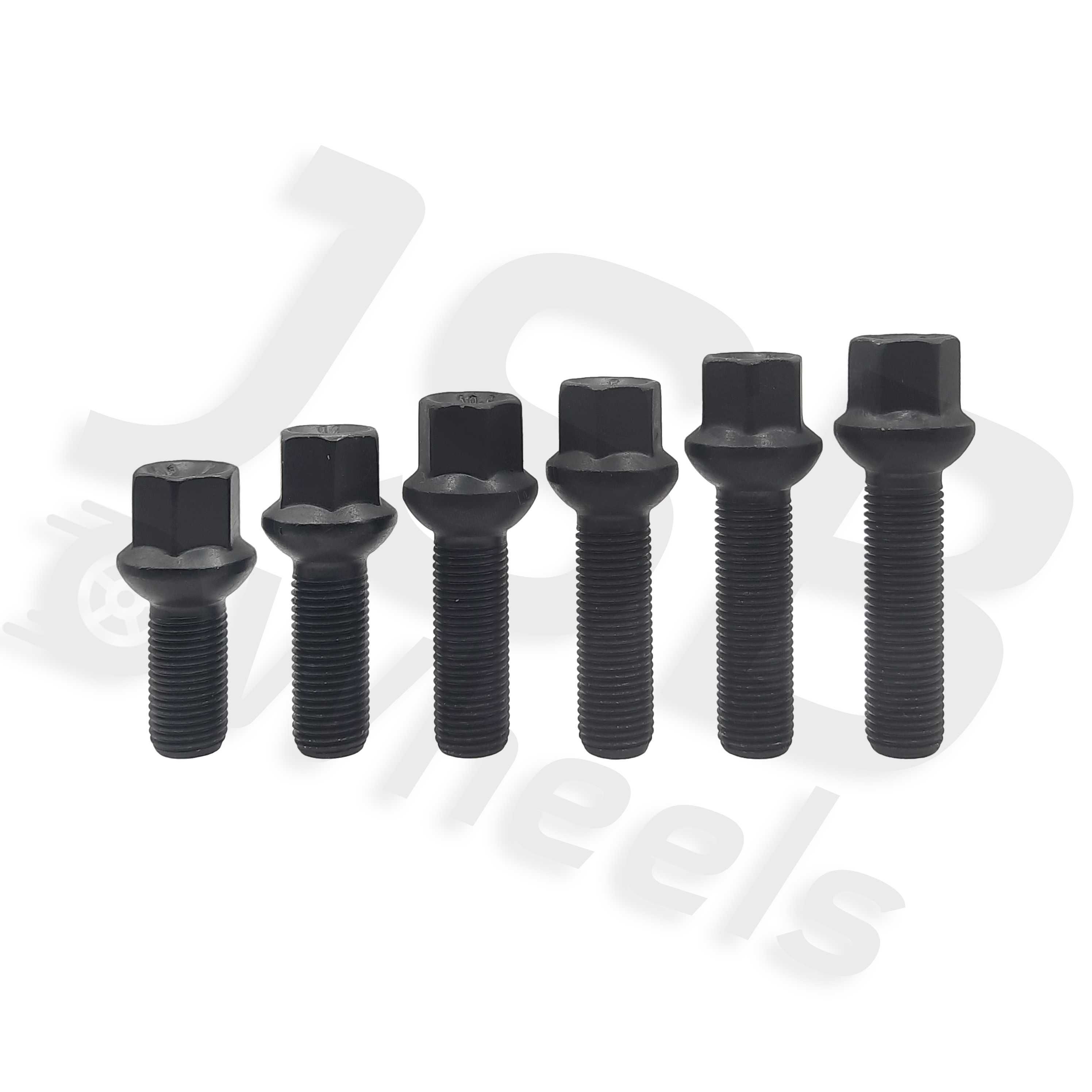 Prezoane negre noi jante aliaj M14x1.5 47 mm, VW, Seat, Skoda, Audi