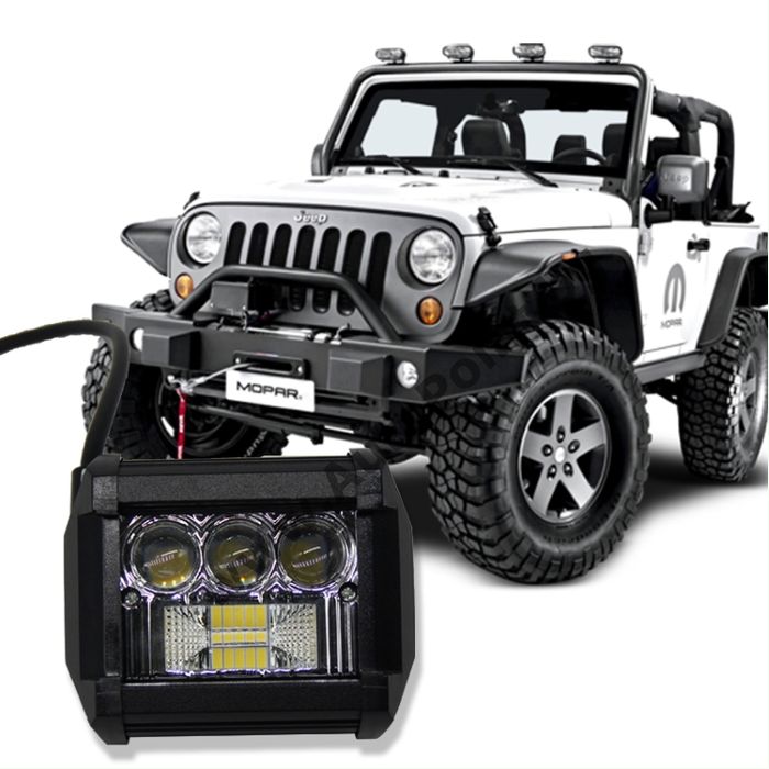 ХАЛОГЕН LED BAR джип, атв, мотор 18W лупи 1бр