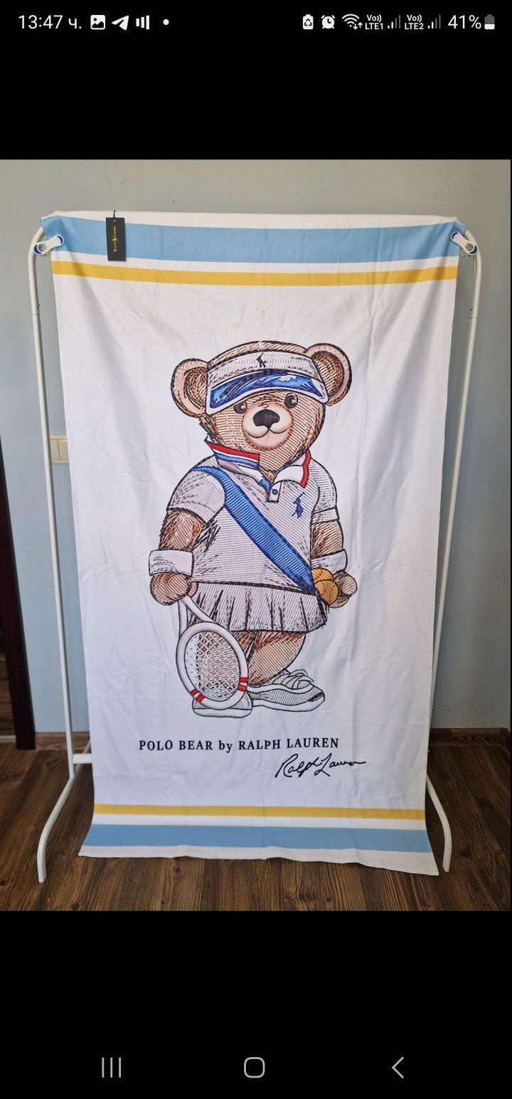 Страхотна плажна хавлия POLO RALPH LAUREN голям размер