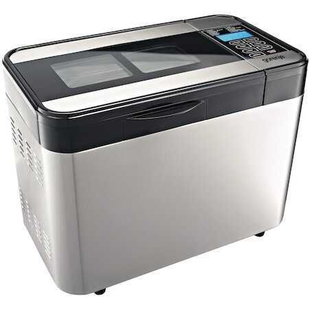 Хлебопекарна Gorenje BM 1400 E, 815 W, 900-1350 гр, LCD, Тефлон, Инокс