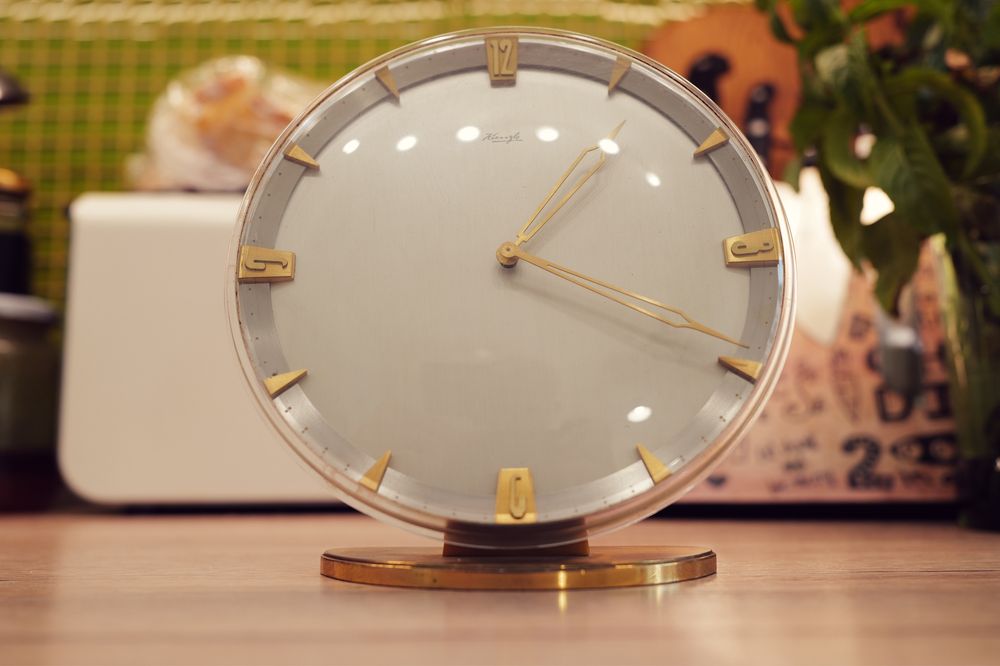 Ceas Kienzle Superia 8 zile Art Deco Vintage 1960 de masa birou